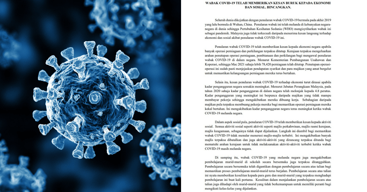 Pandemik covid 19 karangan