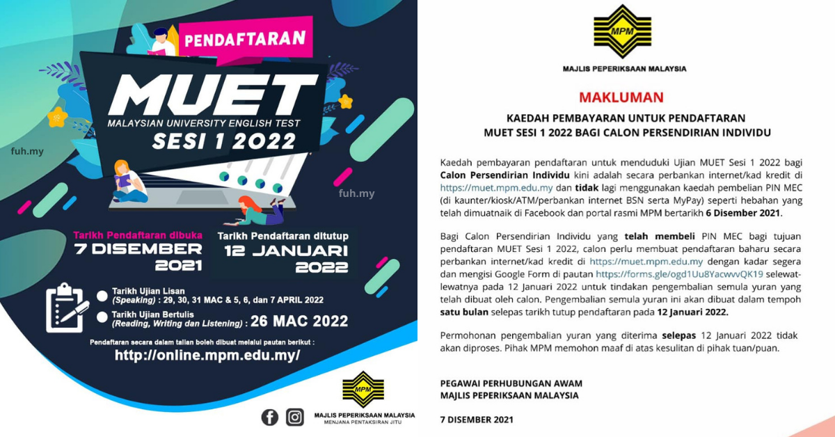Majlis peperiksaan malaysia muet 2021