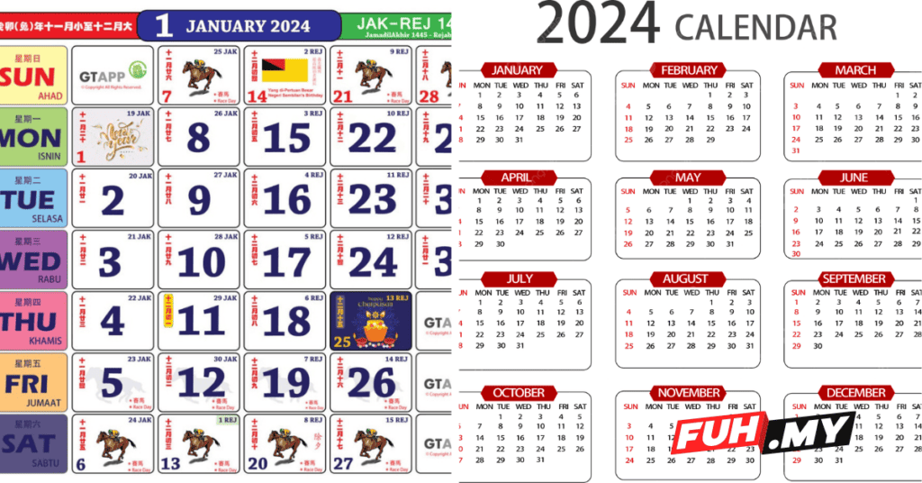 Kalendar 2024 Malaysia Cuti Umum & Cuti Sekolah