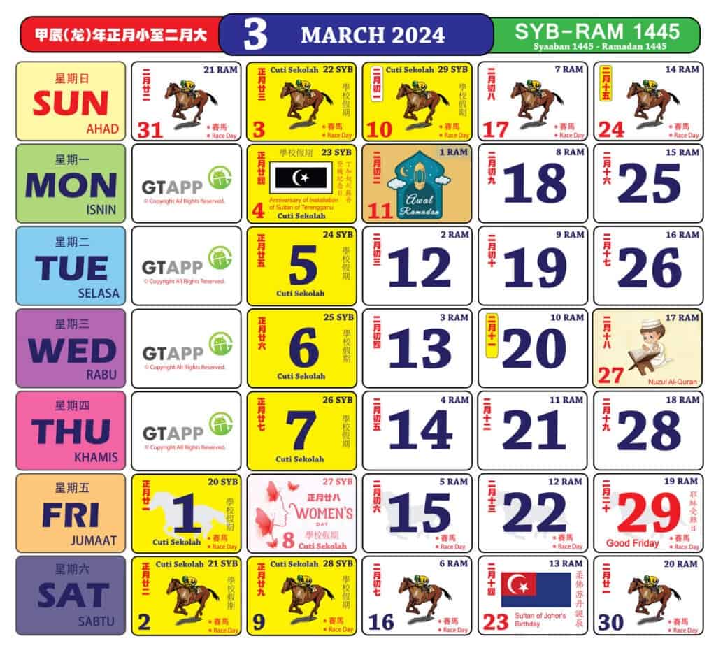 kalendar 2024 malaysia