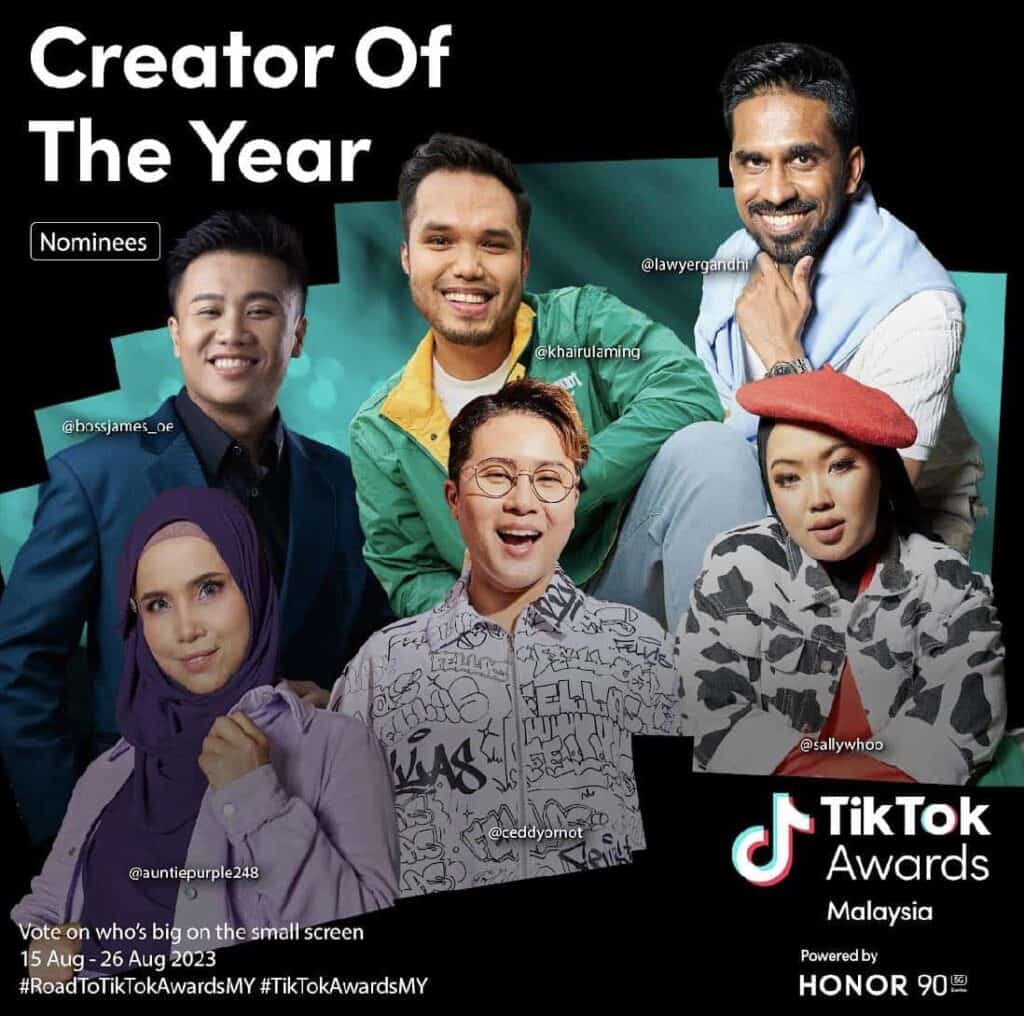 Pemenang Anugerah TikTok Malaysia 2023